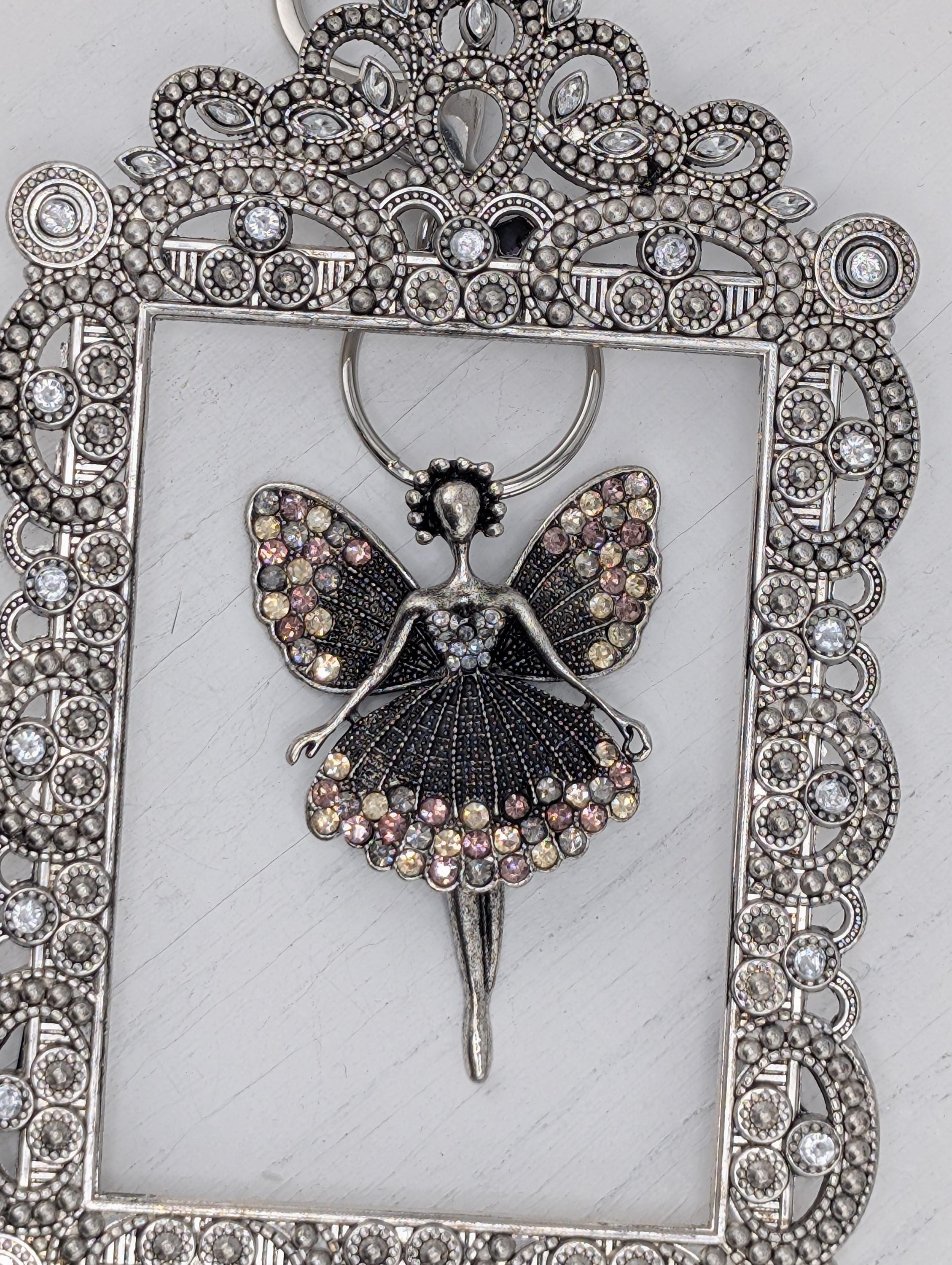 Dance Lover Silver Ballerina Pendant, Delicate Charm (Lightweight) | Bag Charm | Purse Accessory | Gift Idea