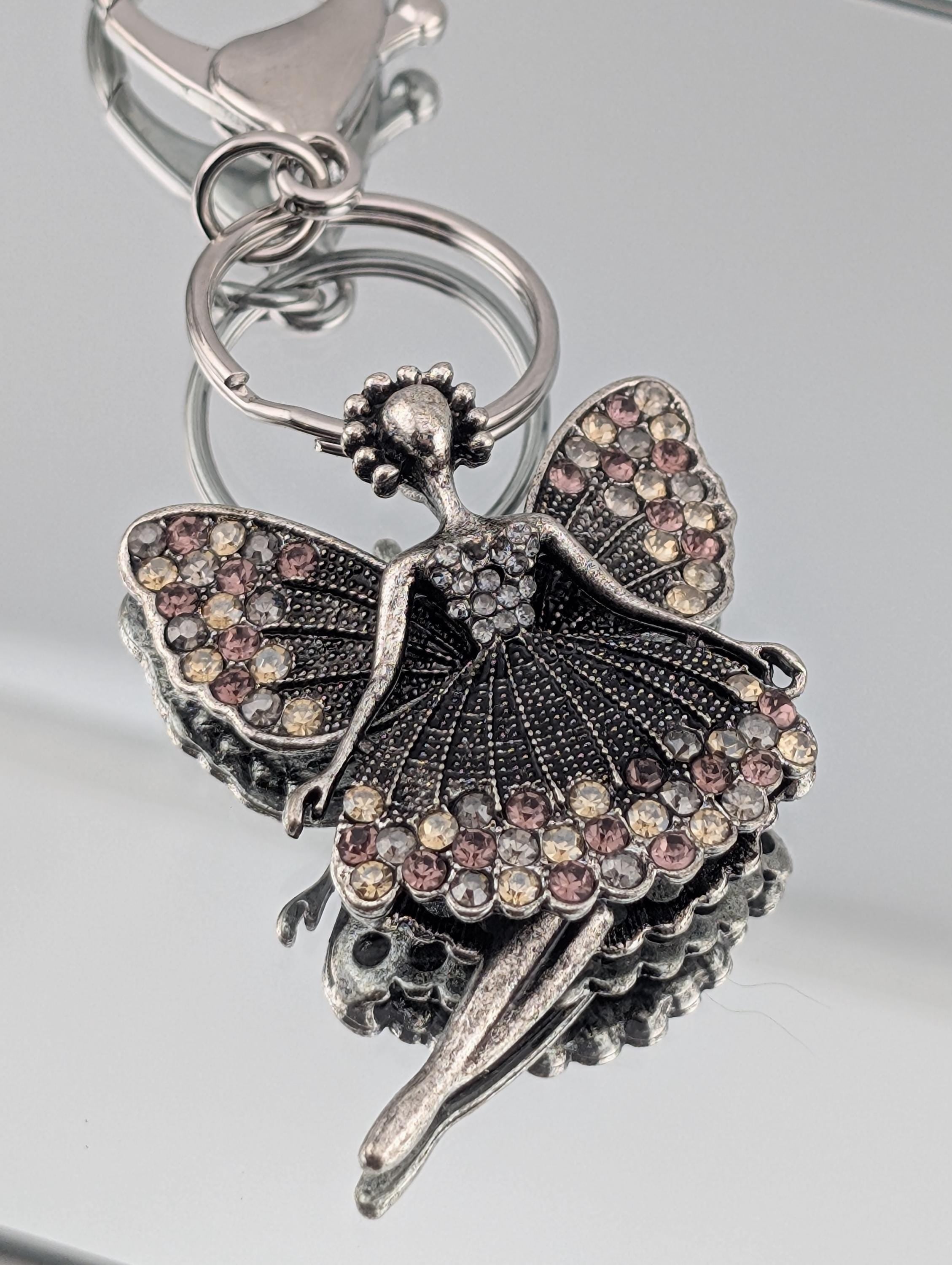 Ballerina Pendant: Silver Plated Dance Charm (Lightweight, Delicate)