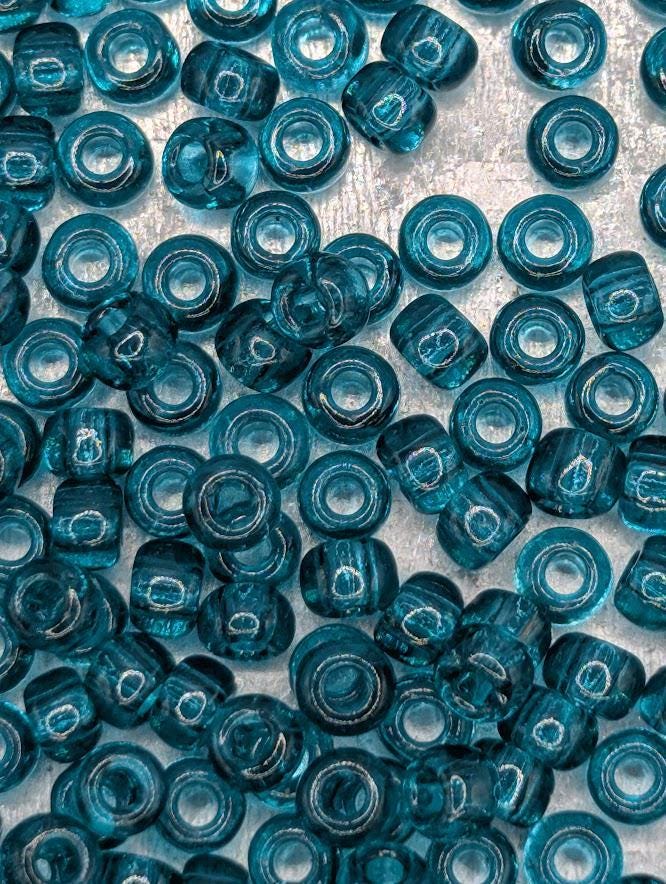 8284SB Transparent Teal Blue 8/0 Matsuno Seed Beads (15g, ~600 pcs)