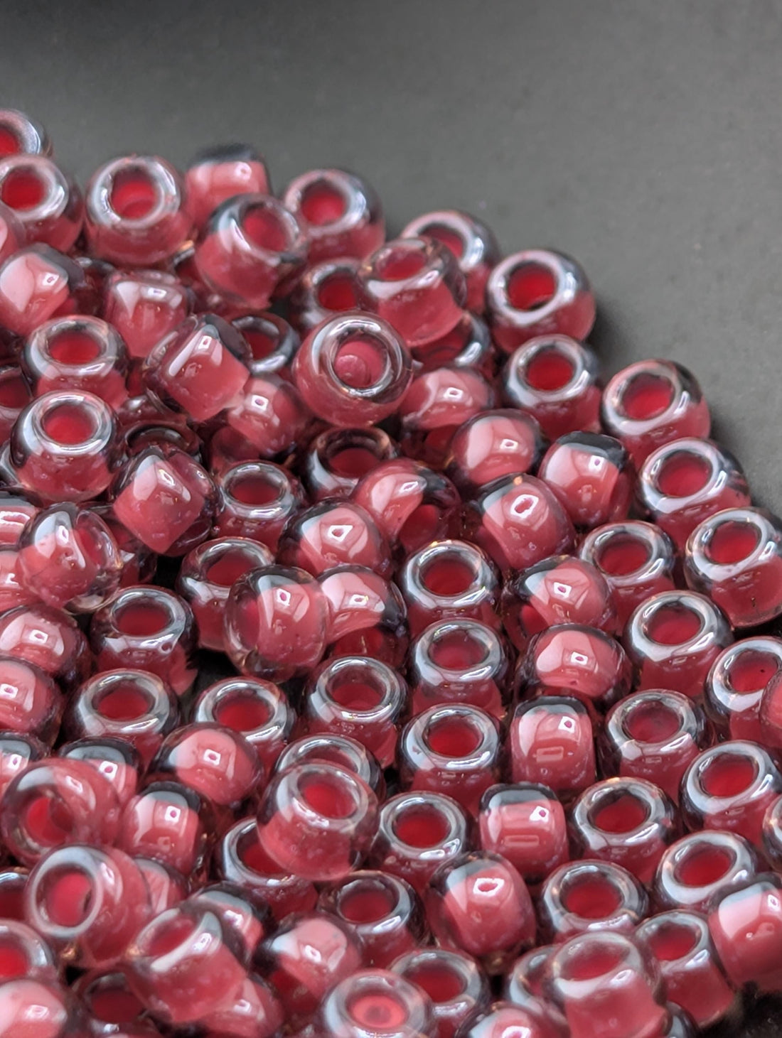 8-2649 Miyuki Rocaille 8/0 | Lavender/Magenta Inside Color Lined 20g