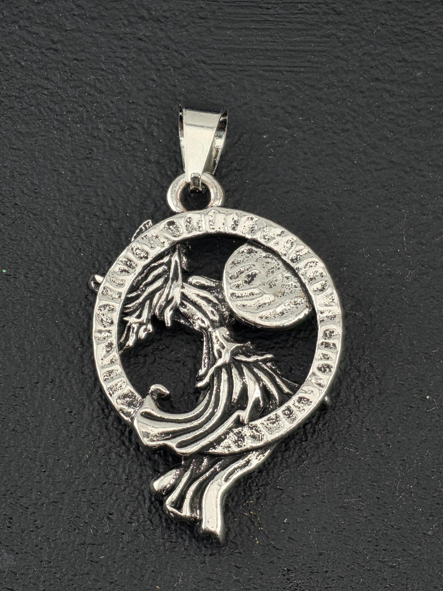 Pendant Charm: Knight Archer Design - Silver Plated Metal | Beads for Jewelry Making | DIY Bracelet Earring Supply