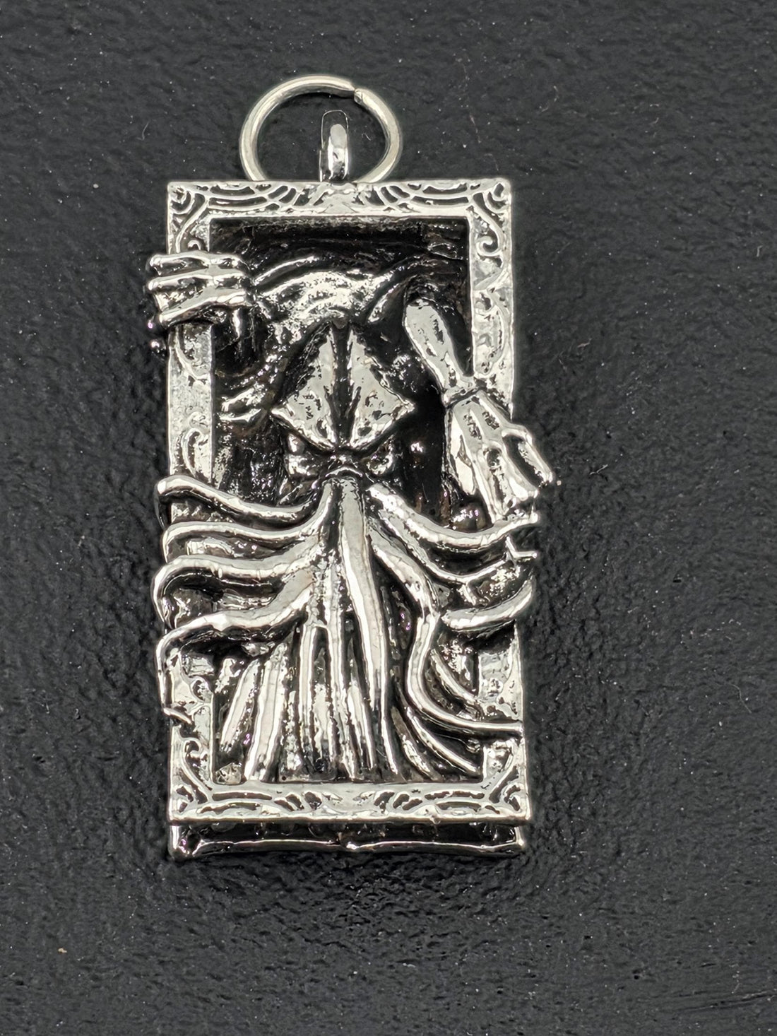 Fallen Angel Pendant: Silver Plated Gothic Style - Edgy Dark Jewelry | Beads for Jewelry Making | DIY Bracelet Earring Supply