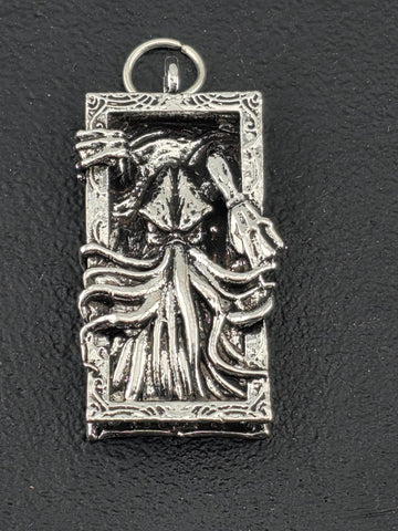 Fallen Angel Pendant: Silver Plated Gothic Style - Edgy Dark Jewelry | Beads for Jewelry Making | DIY Bracelet Earring Supply