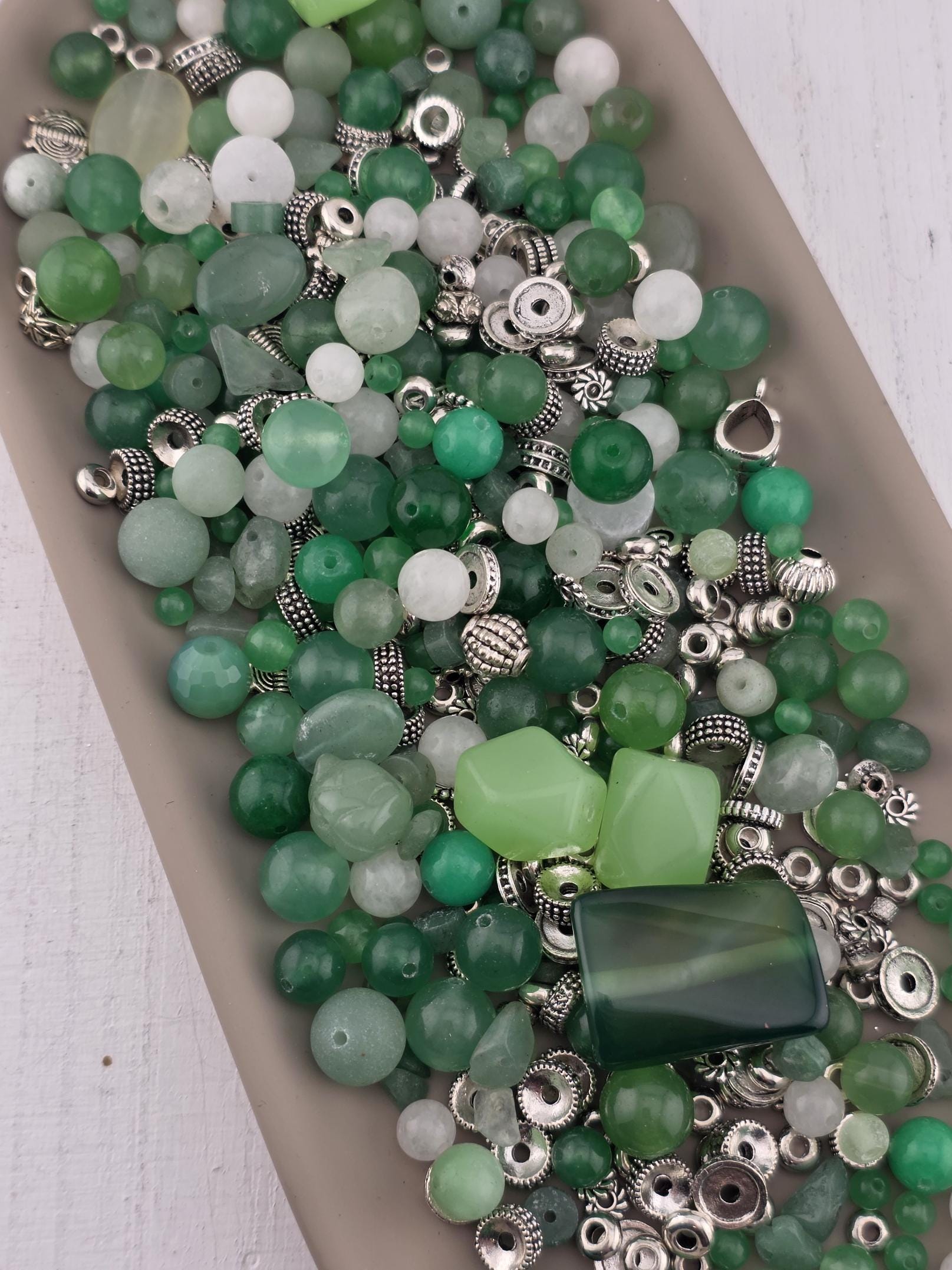 Good Fortune Gemstone Bead Mix: Colorful Semi-Precious Stones, 2 oz | Jewelry Making Bracelet Supply | Learise Curated Mix