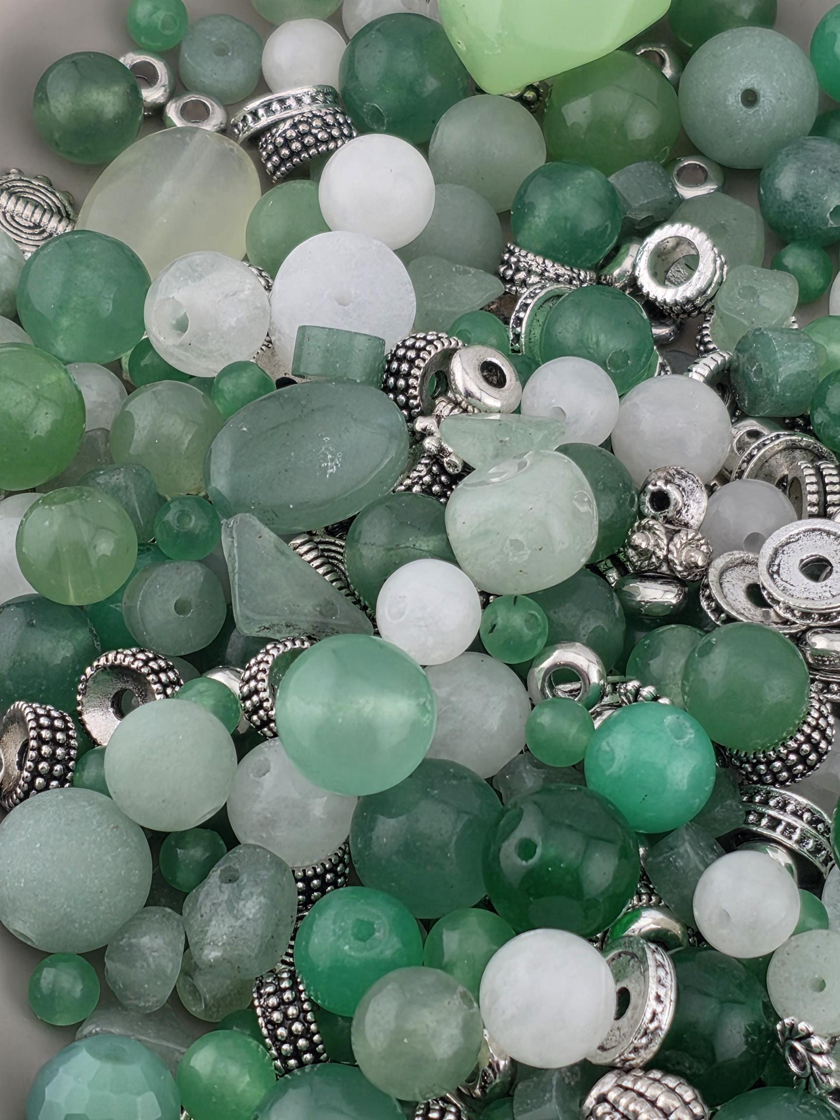 Good Fortune Gemstone Bead Mix: Colorful Semi-Precious Stones, 2 oz | Jewelry Making Bracelet Supply | Learise Curated Mix