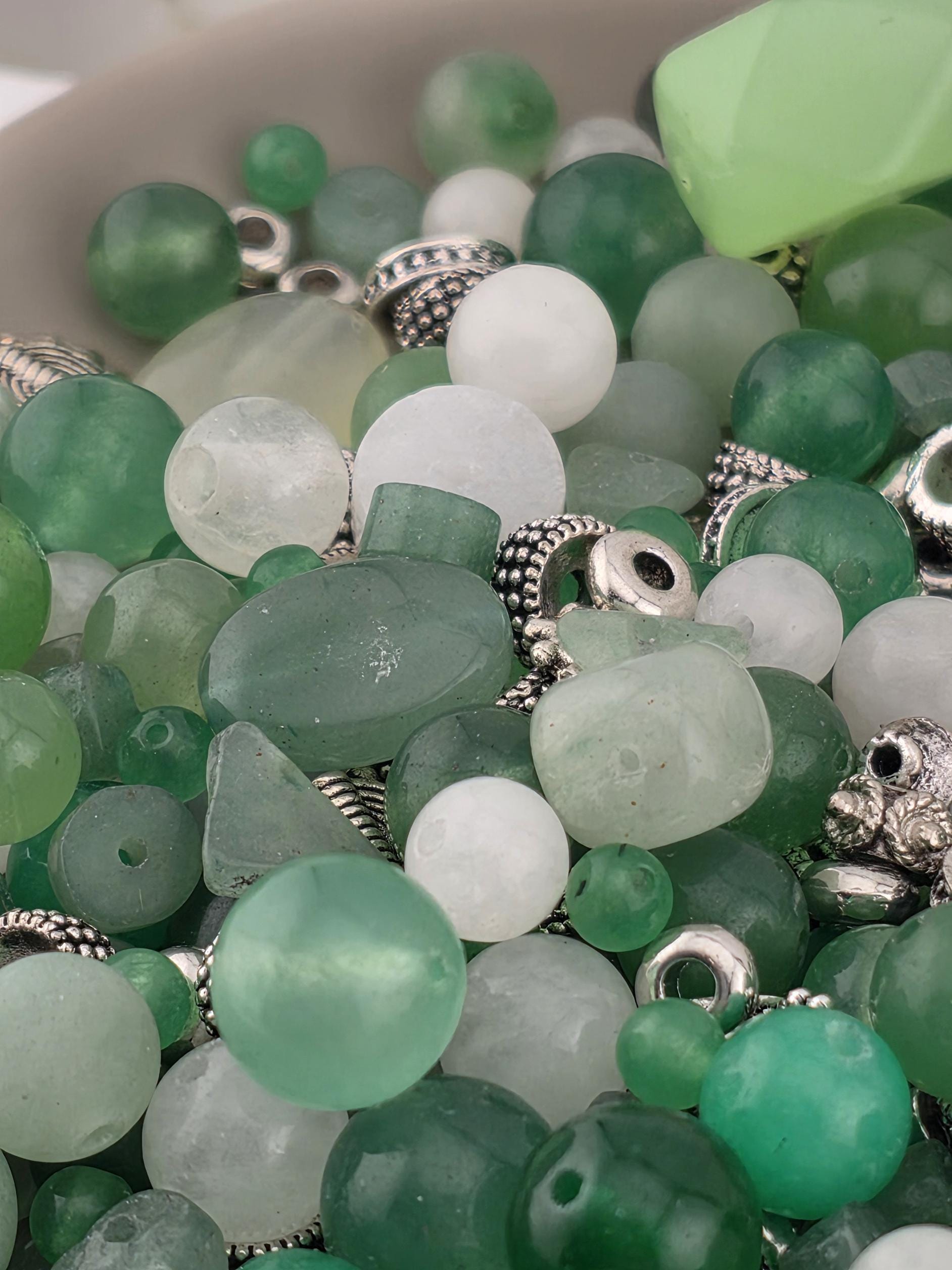 Good Fortune Gemstone Bead Mix: Colorful Semi-Precious Stones, 2 oz | Jewelry Making Bracelet Supply | Learise Curated Mix