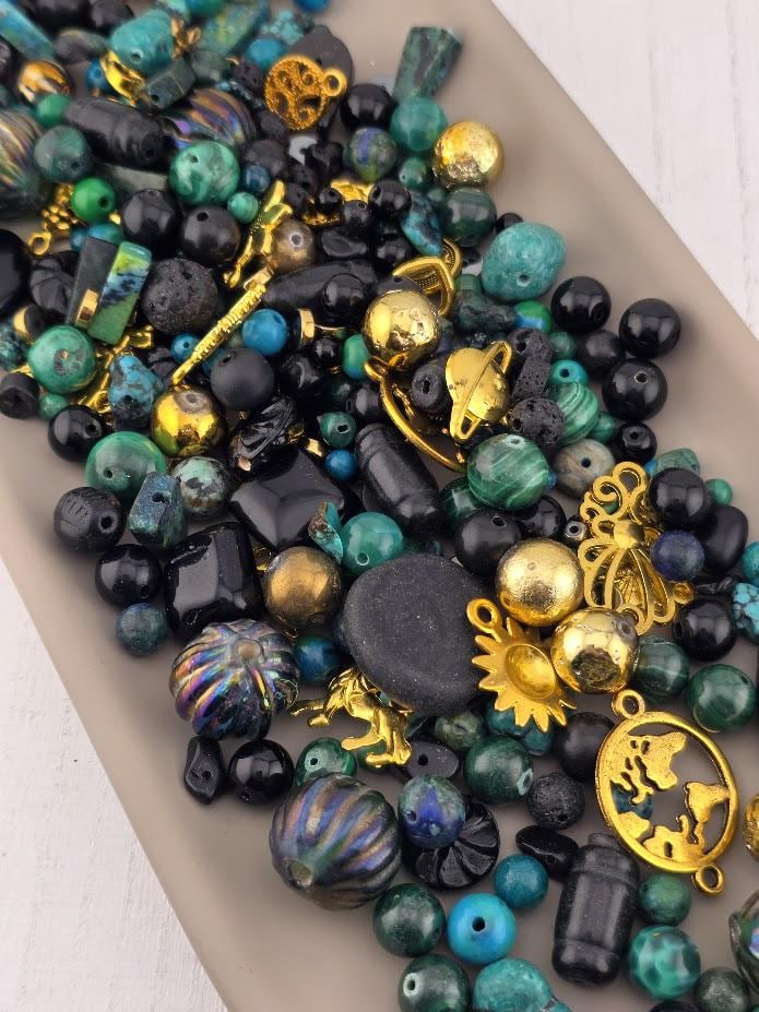 2oz "Magical Malachite Meritage" Gemstone Bead Soup Mix