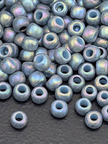 Toho Japanese Seed Beads: Blue Turquoise Semi Glazed (Size 8/0, 2.5" Tube)