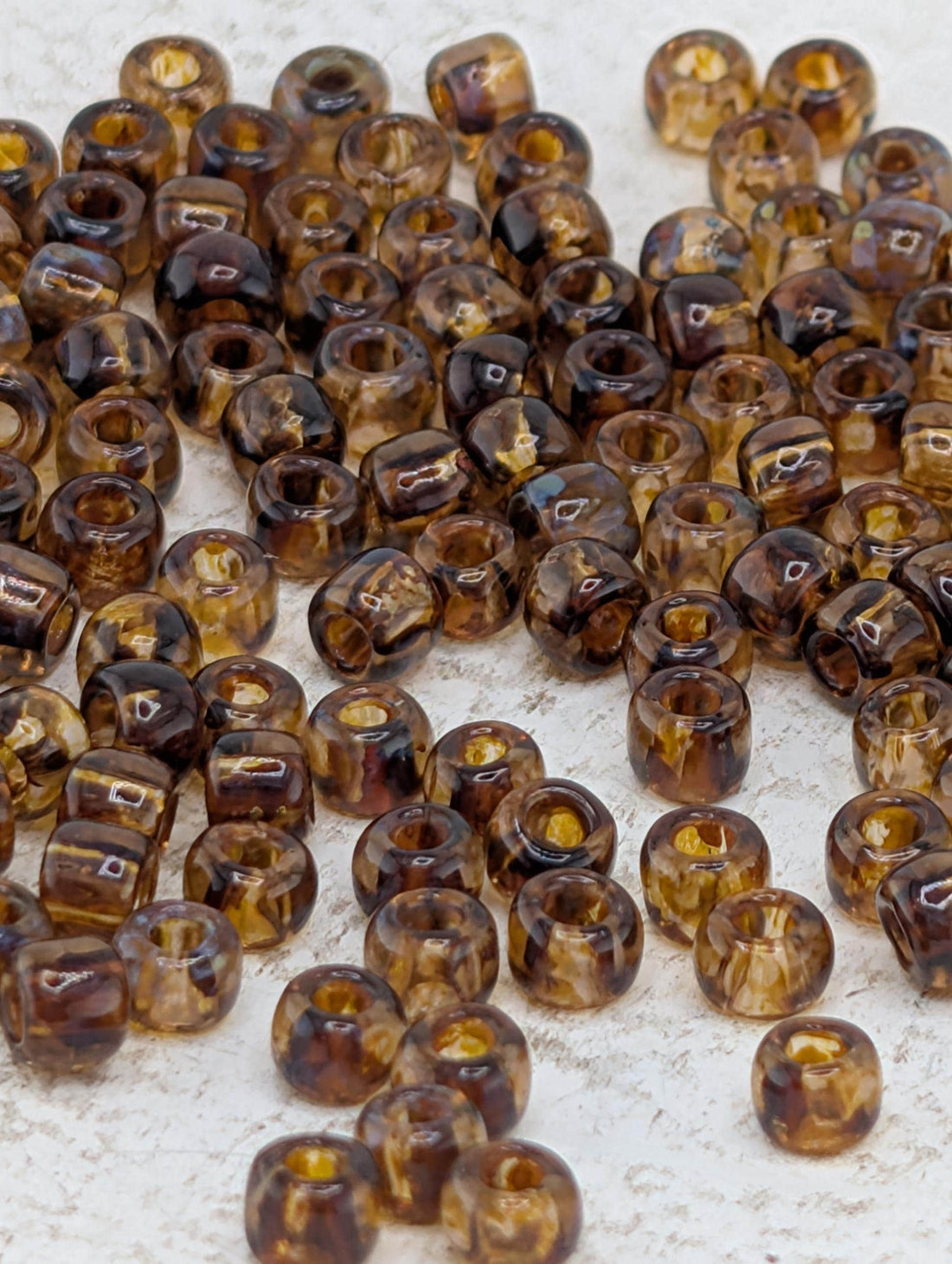 Toho Japanese Seed Beads Size 6/0 - Light Amethyst Hybrid Transparent, 2.5" Tube