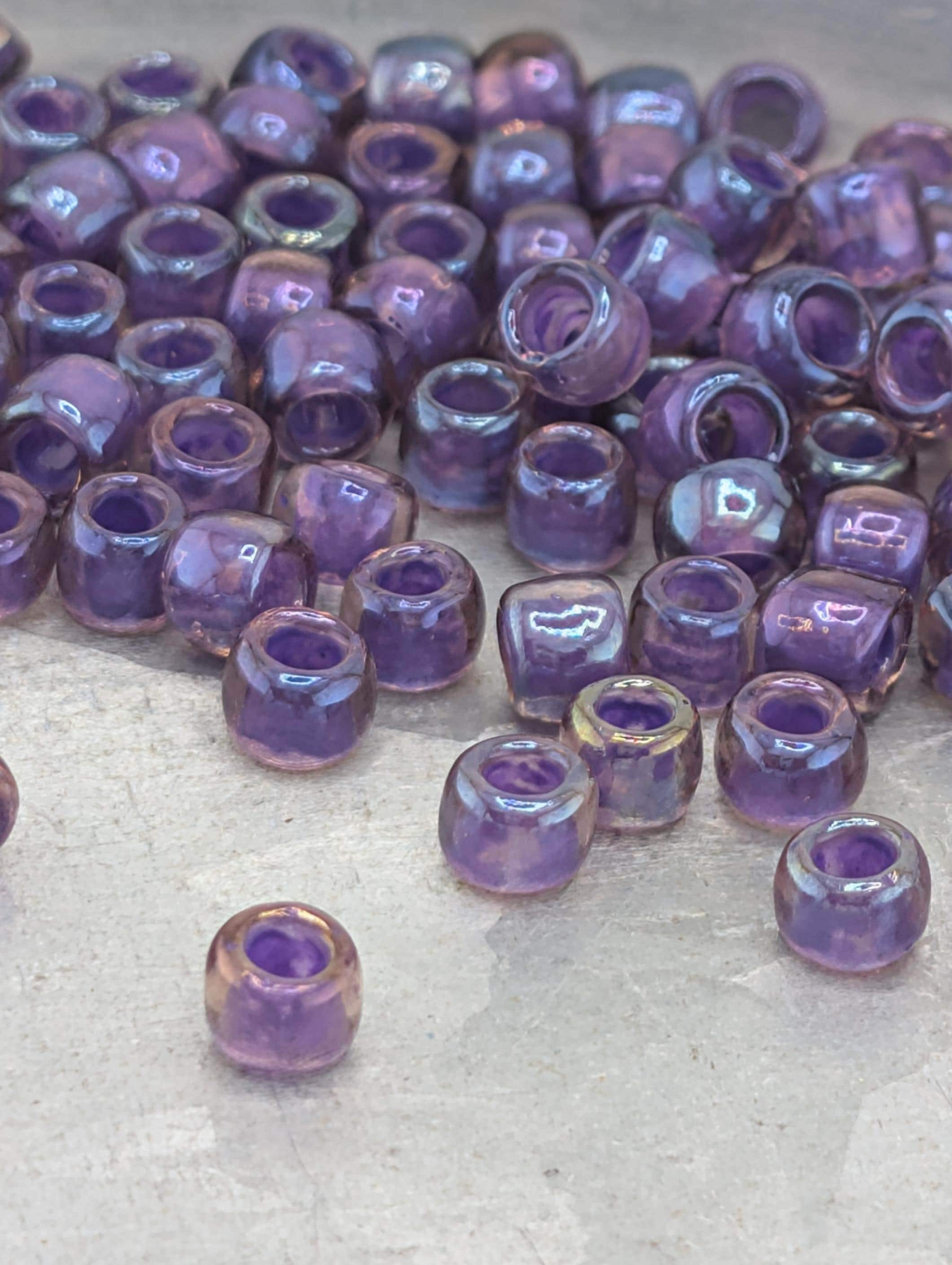 Rosaline Pink Toho Japanese Seed Beads - Inside-Color Rainbow, Size 6/0, 2.5" Tube