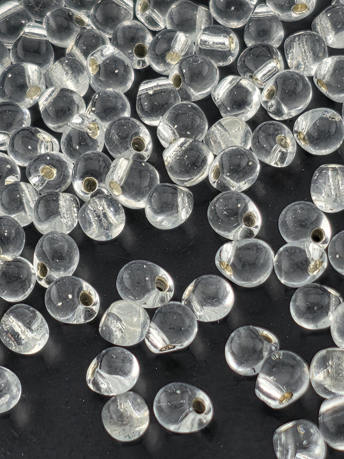 Crystal Drop Beads: Translucent Silver-Lined - Miyuki Glass, 15g Pack
