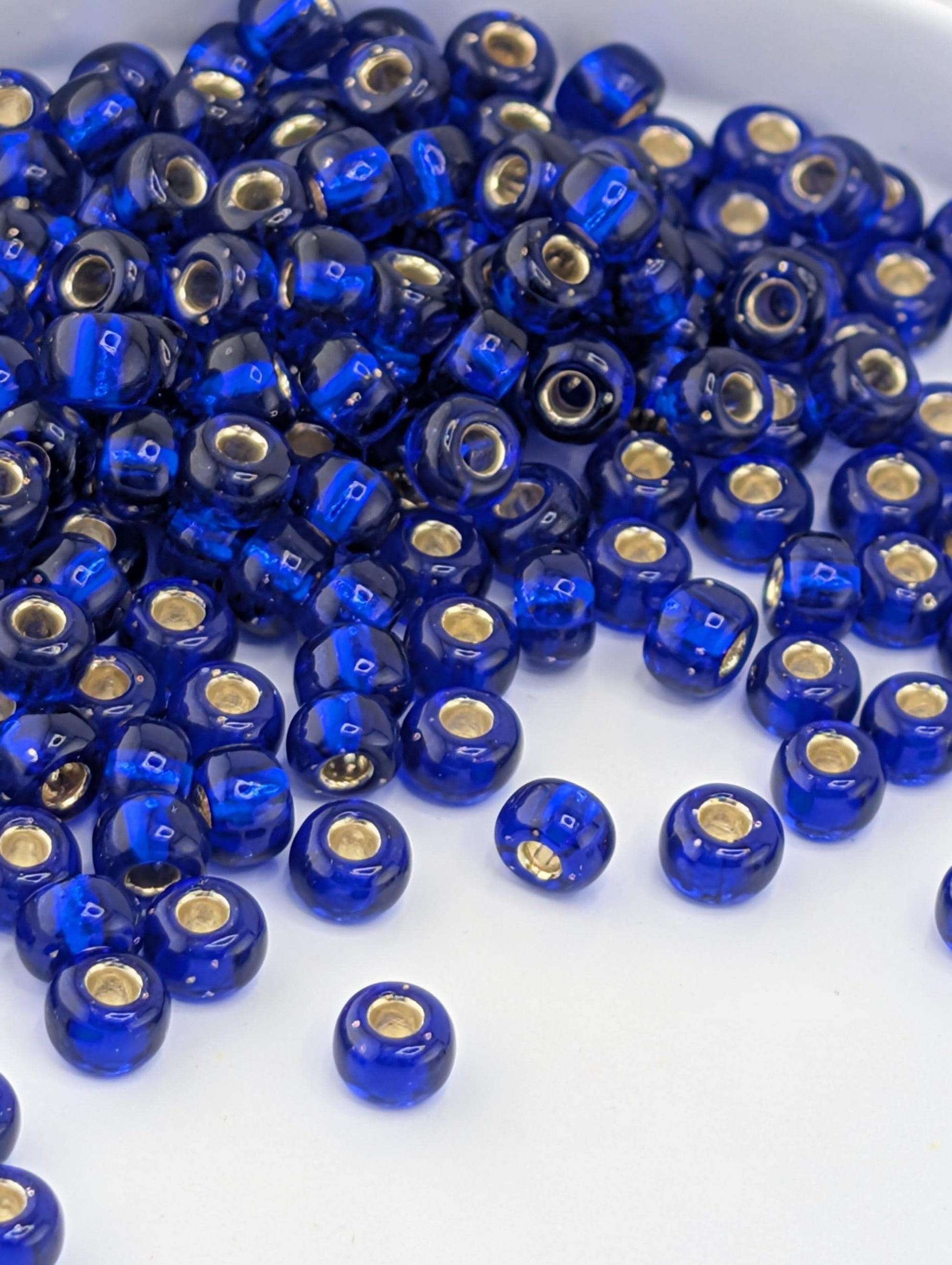 6-0020:Cobalt Blue T/Sl-Miyuki Rocaille 6/0