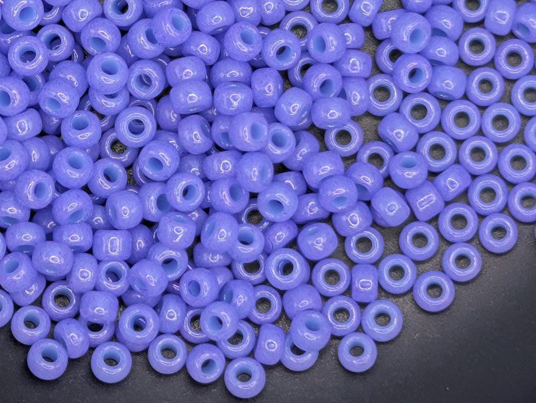 Miyuki 11/0 Seed Beads, Blue Purple Opaque Luster (20g, Japanese Glass) | Japanese Seed Beads | Bead Weaving Embroidery Supply | DIY Jewelry