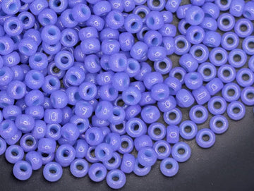 Miyuki 11/0 Seed Beads, Blue Purple Opaque Luster (20g, Japanese Glass) | Japanese Seed Beads | Bead Weaving Embroidery Supply | DIY Jewelry