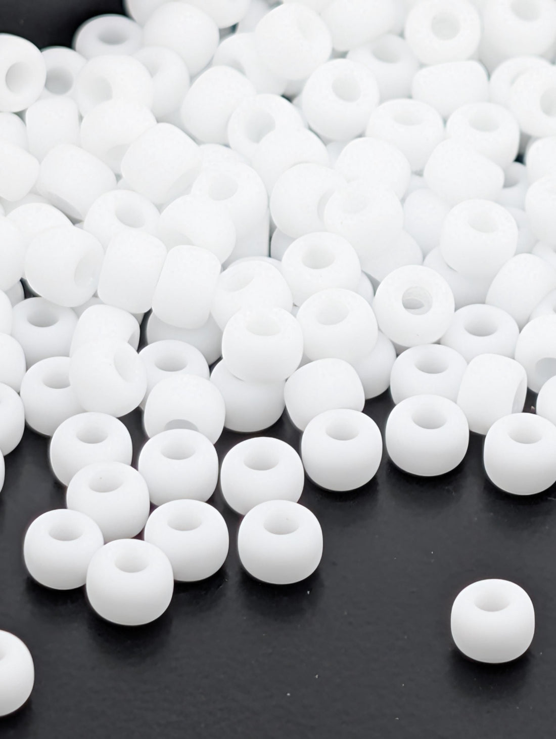 6-0402F:White O/MA-Miyuki Rocaille 6/0 (20g pkg ~240 pcs)