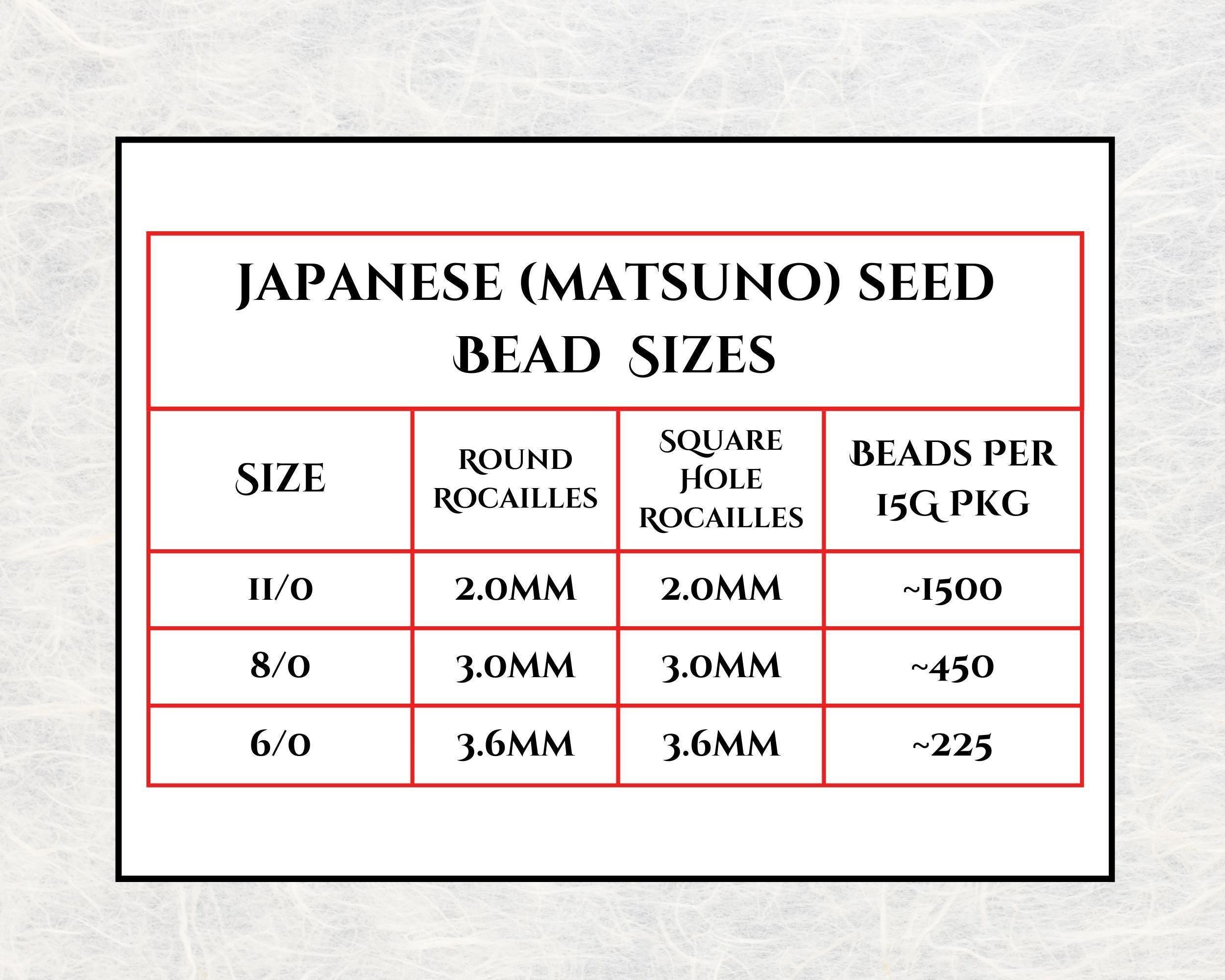Matsuno Seed Beads Size 6 - Silver-Lined Translucent Rainbow Light Green, 15g
