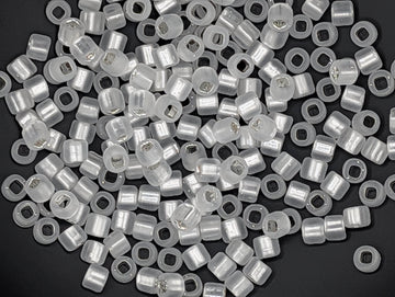 Seed Beads: Matsuno Size 6 Silver-Lined Matte Clear (15g, ~180 pcs)