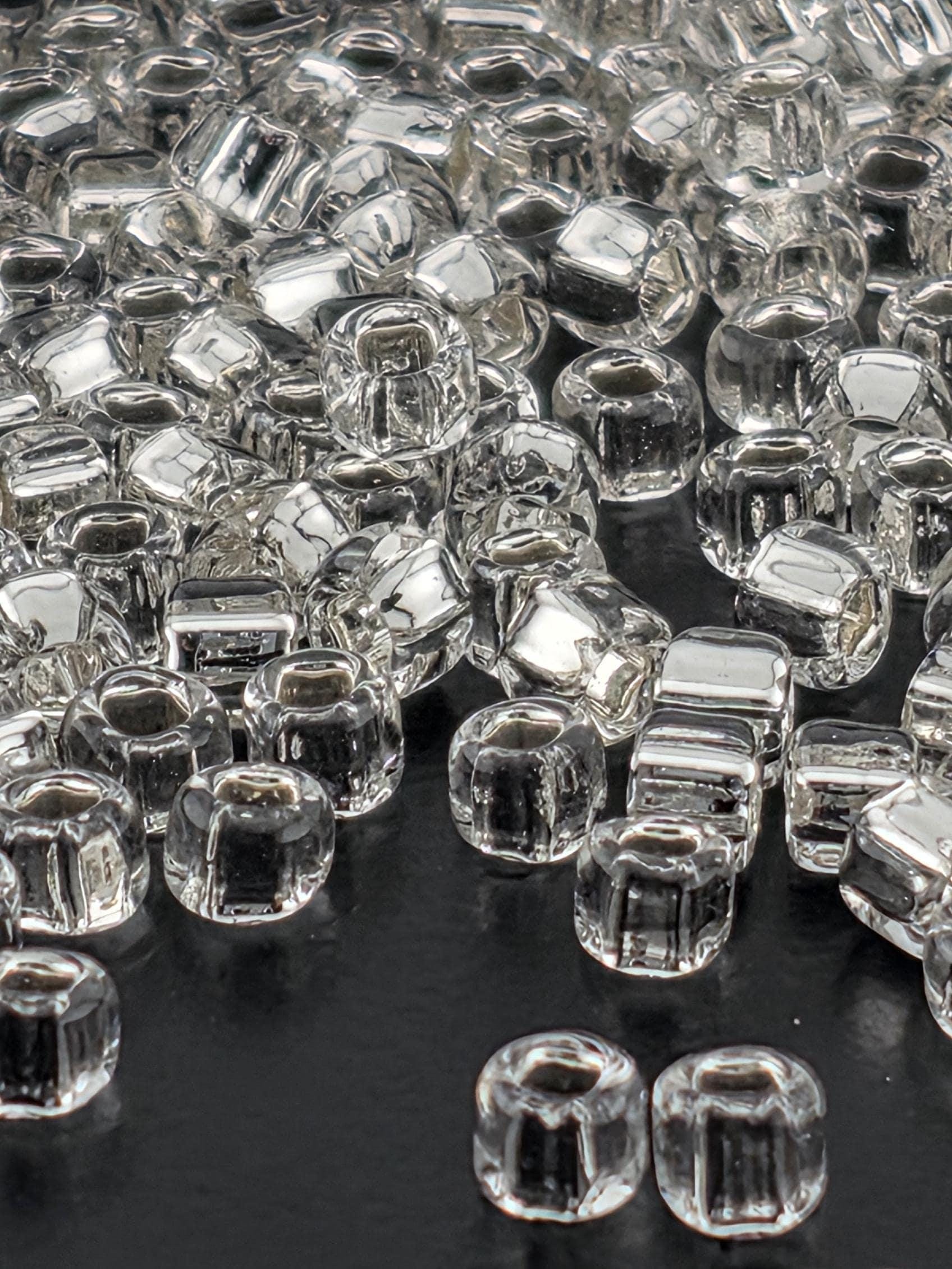 Matsuno Seed Beads: Silver-Lined Translucent Clear - Size 6, 15g Pack