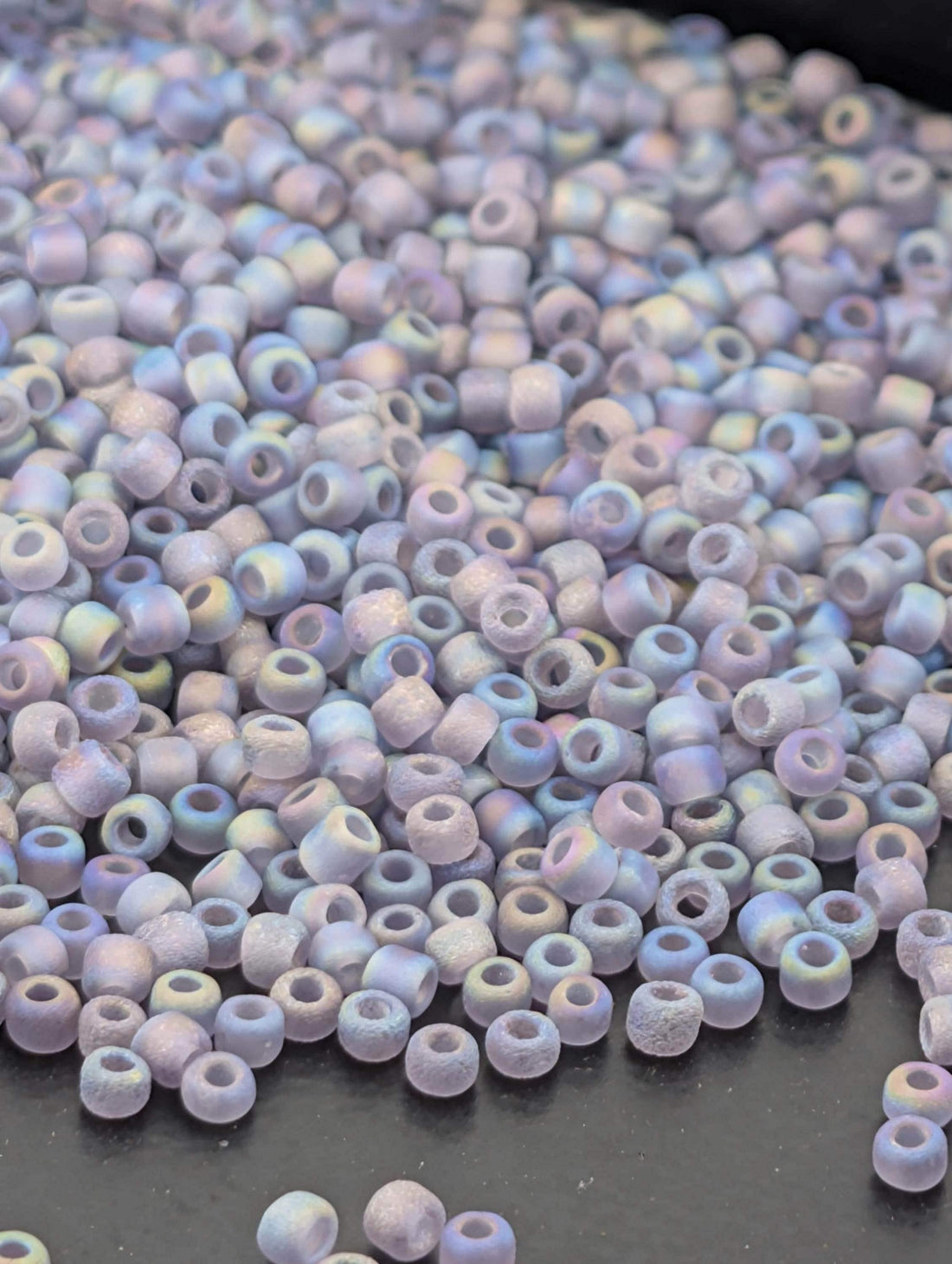 Seed Beads: Translucent Frosted Purple Matsuno (11/0 Round, 15g)