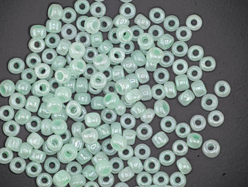 Seed Beads Size 6: Opaque Pastel Sea Foam - Matsuno Glass, 15g