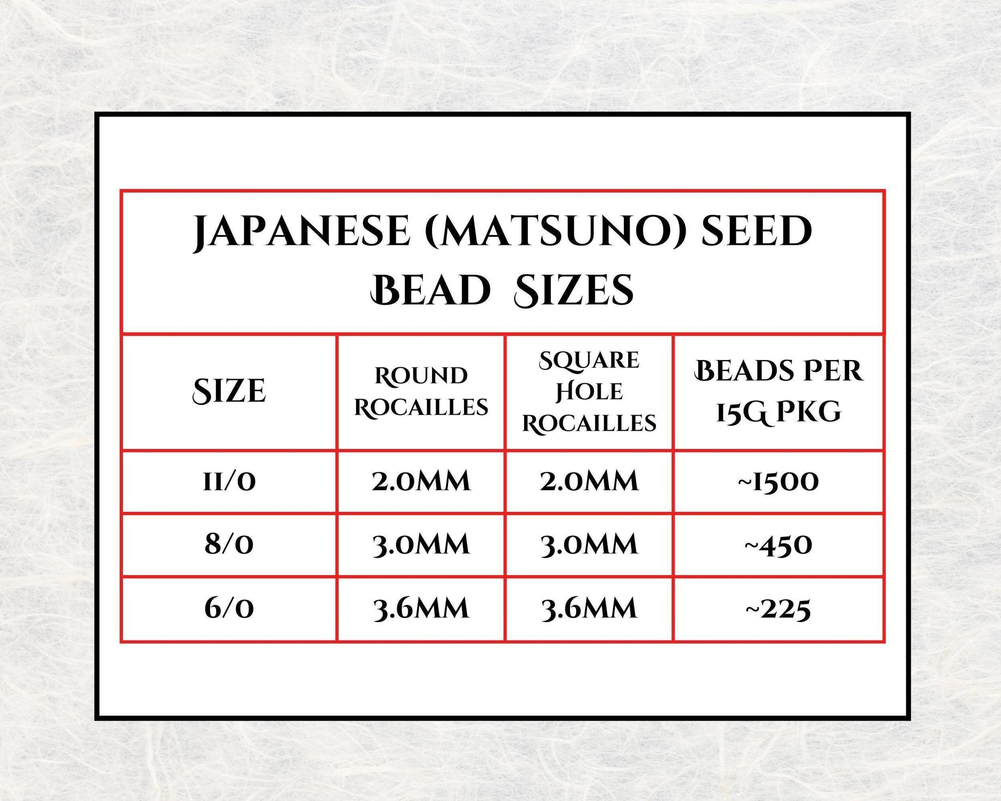 Matsuno Seed Beads Size 6 - Translucent Tangerine, 15g Pack