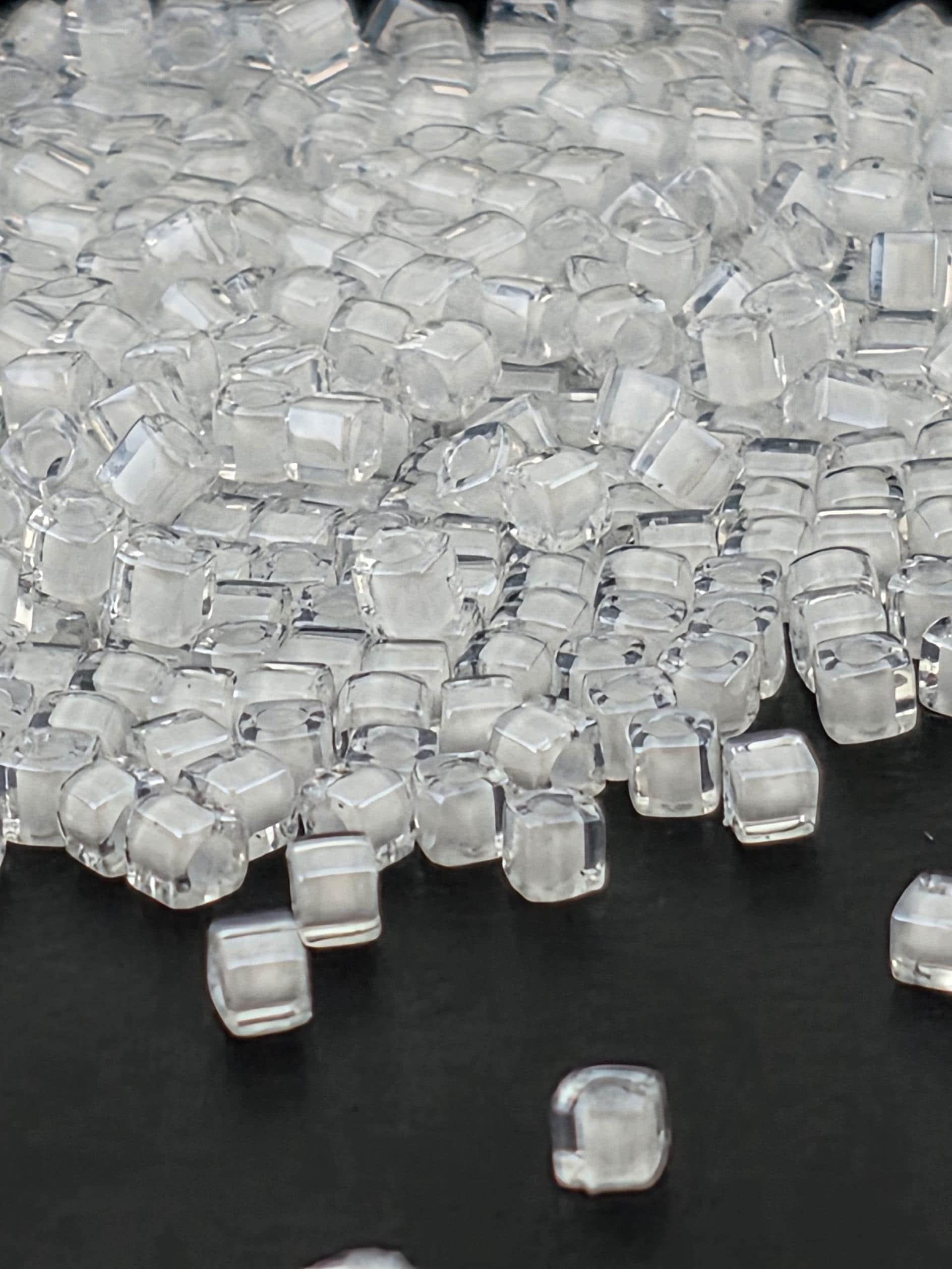 Miyuki Square/Cubes Crystal/White Inside Color Lined Sparkle Size 1.5mm