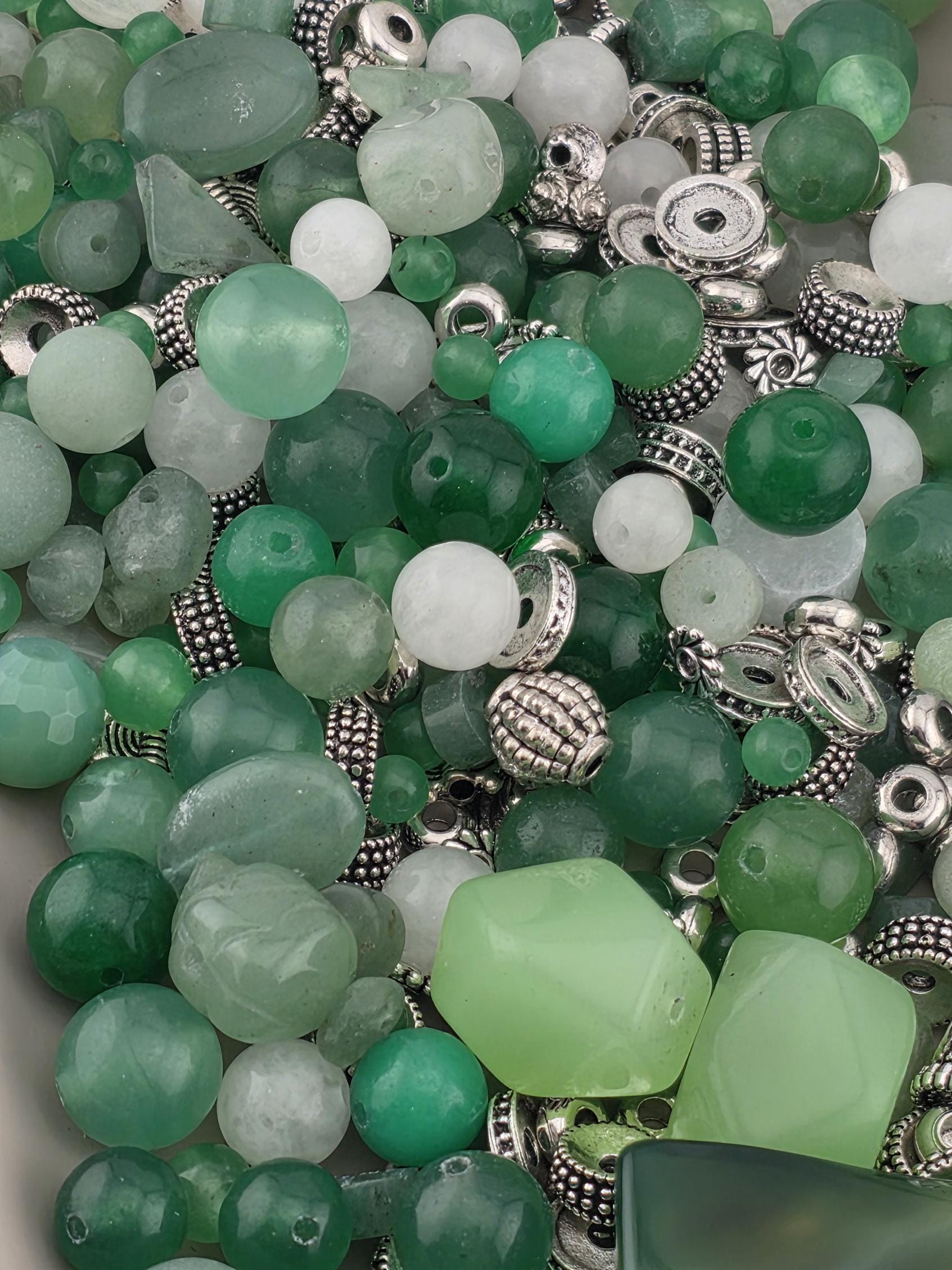 Good Fortune Gemstone Bead Mix: Colorful Semi-Precious Stones, 2 oz | Jewelry Making Bracelet Supply | Learise Curated Mix