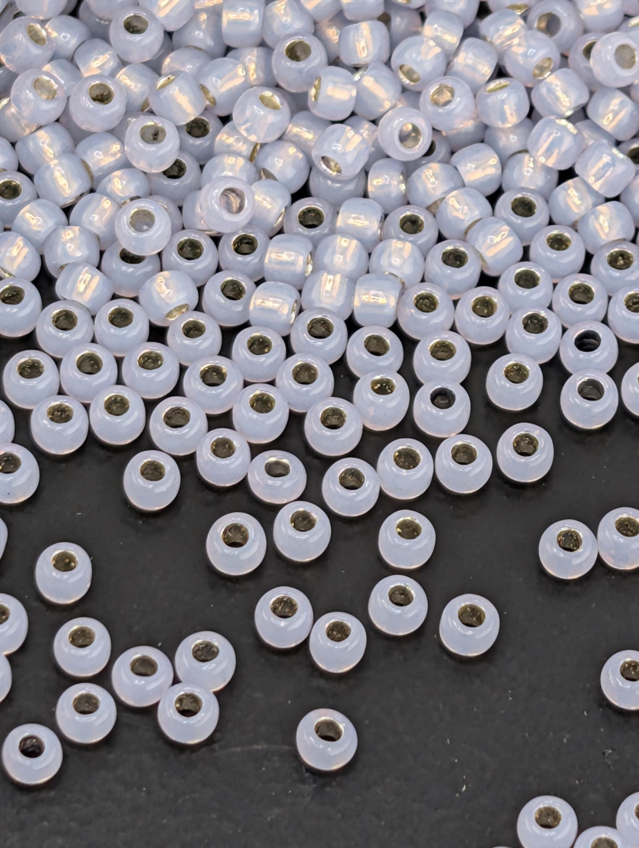 Silver-Lined Milky Alexandrite Size 11/0 Toho Round 2.5" tube