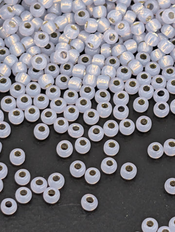 Silver-Lined Milky Alexandrite Size 11/0 Toho Round 2.5" tube