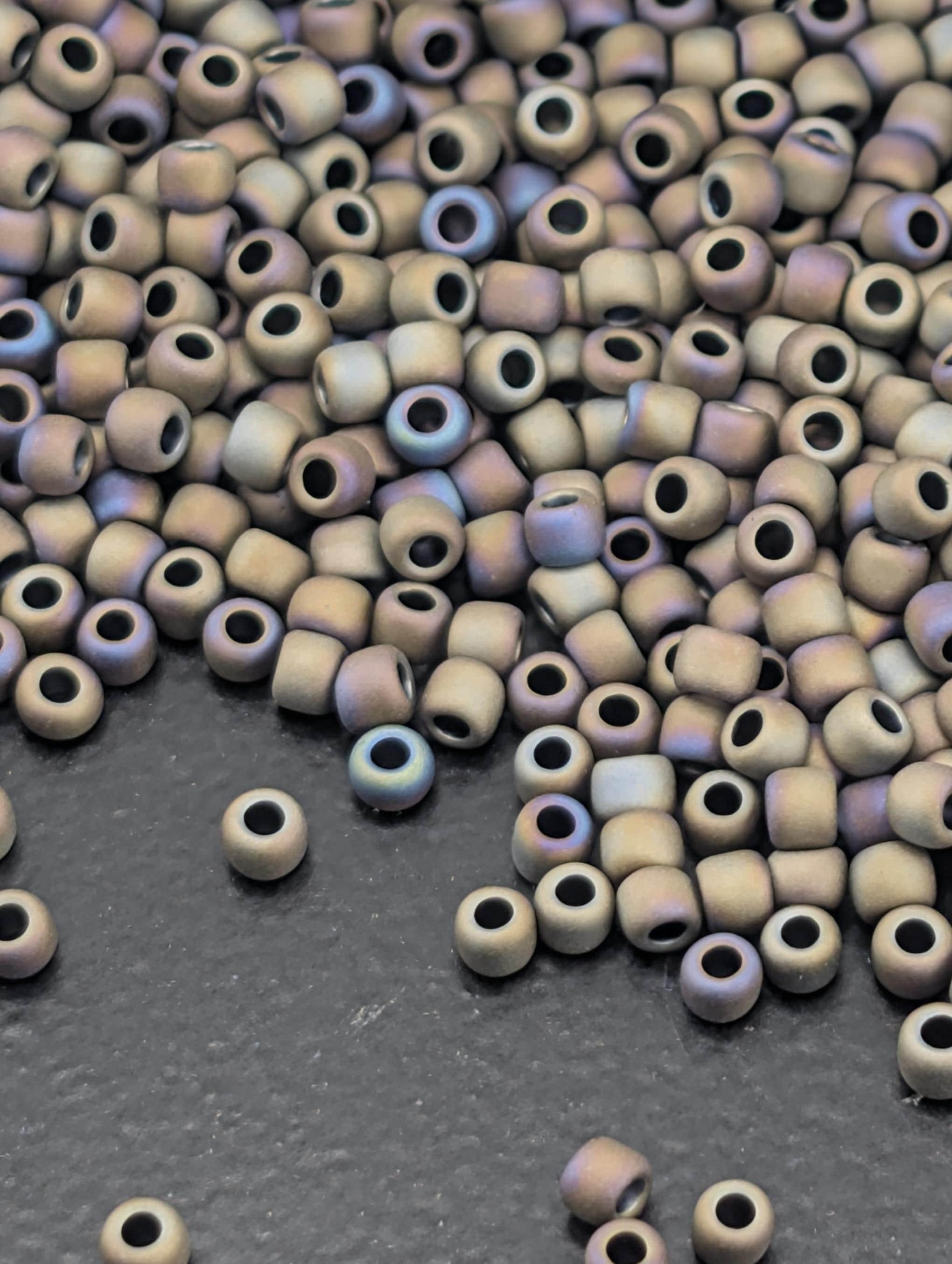 Matte-Color Iris - Brown Size 11/0 Toho Round 2.5" tube