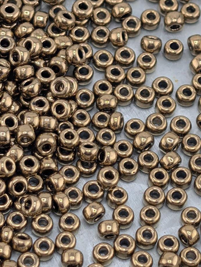 Bronze Metallic Miyuki Rocaille Size 8/0 (20g pkg)