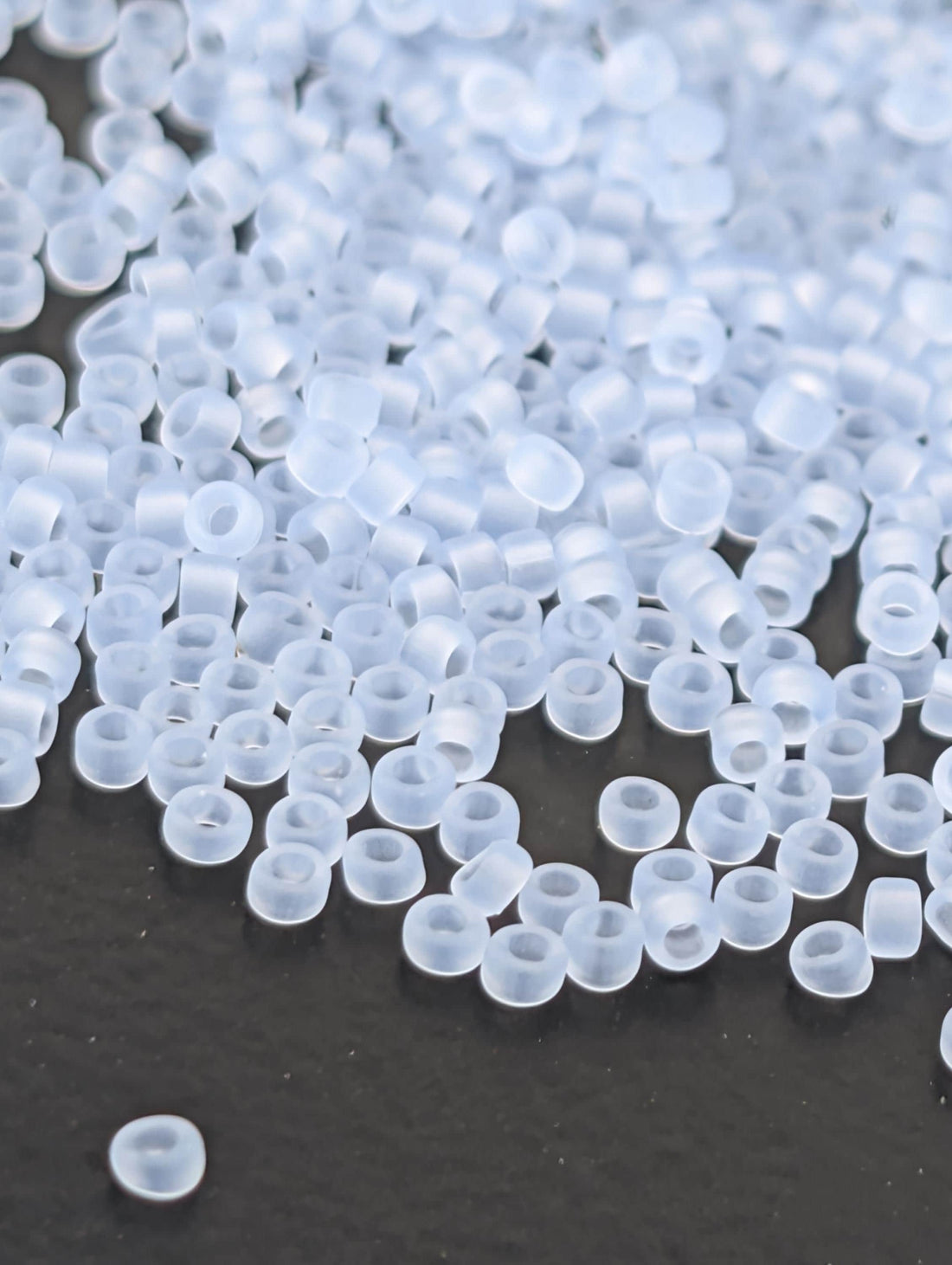 Ceylon Frosted Glacier Size 15/0 Toho Round 2.5" tube | Japanese Seed Beads | Bead Weaving Embroidery Supply | DIY Jewelry