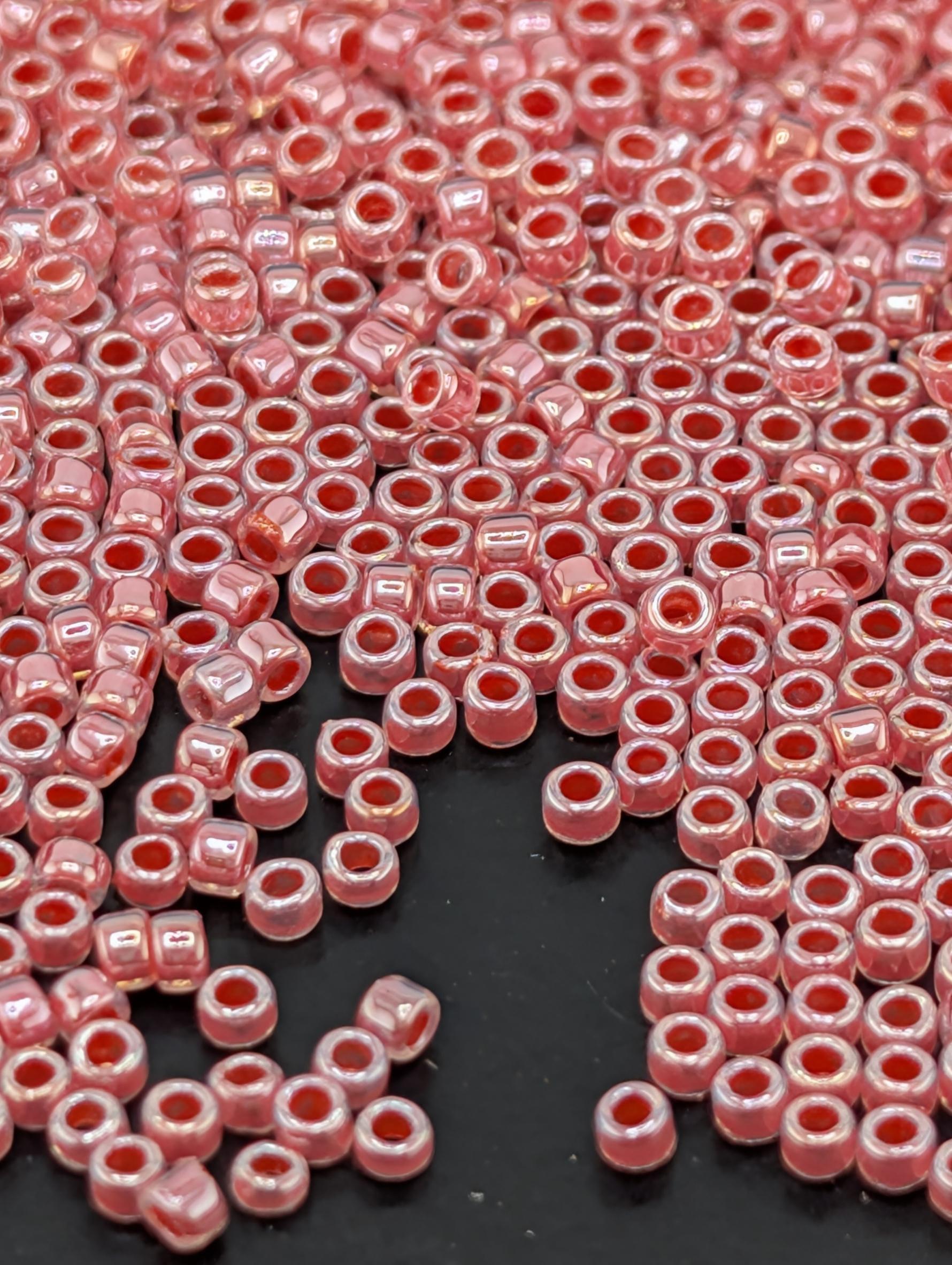 Ceylon Tomato Soup Size 15/0 Toho Round 2.5" tube