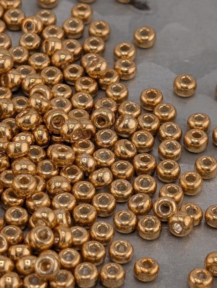 Gold Ga Miyuki Rocaille Size 8/0 (20g pkg)