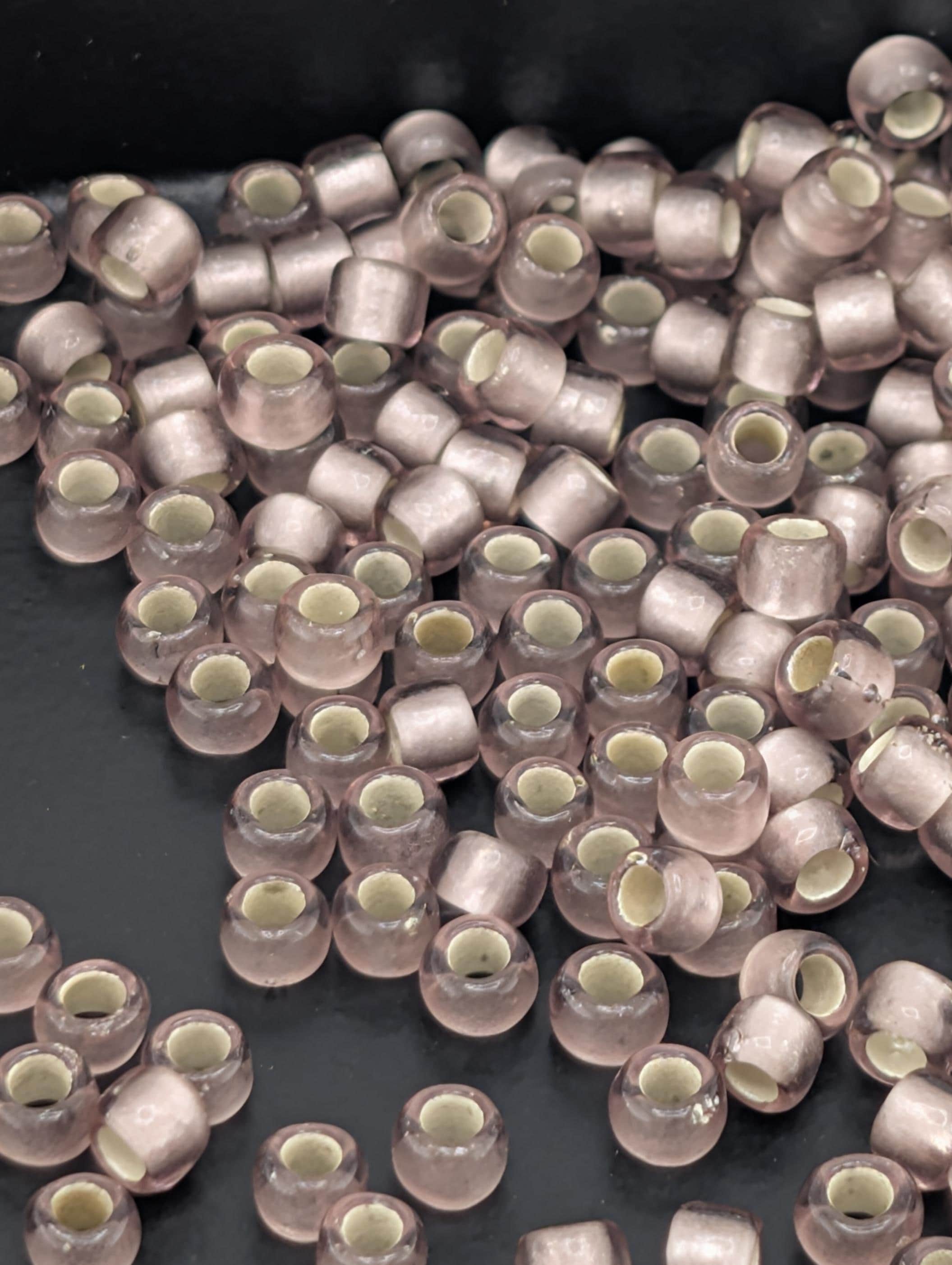 Silver-Lined Frosted Lt Amethyst Size 8/0 Toho Round 2.5" tube