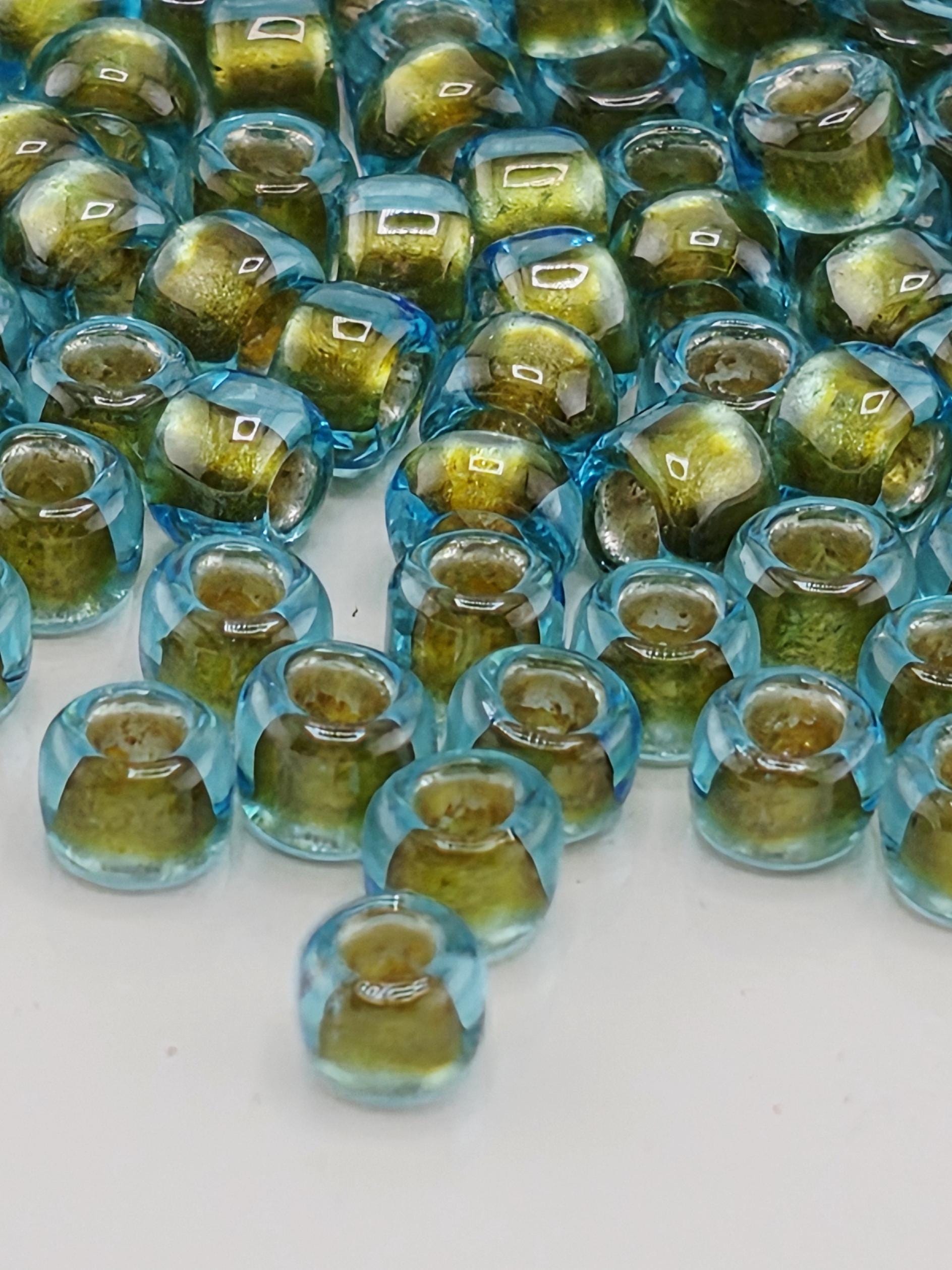 Silver-Line Aqua Size 8/0 Toho Round 2.5" tube