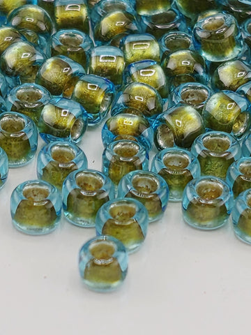 Silver-Line Aqua Size 8/0 Toho Round 2.5" tube