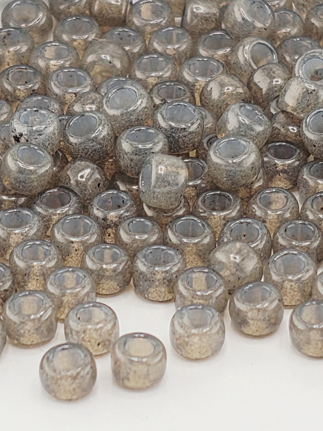 HYBRID ColorTrends: Milky - Shark Skin Size 8/0 Toho Round 2.5" tube | Japanese Seed Beads | Bead Weaving Embroidery Supply | DIY Jewelry