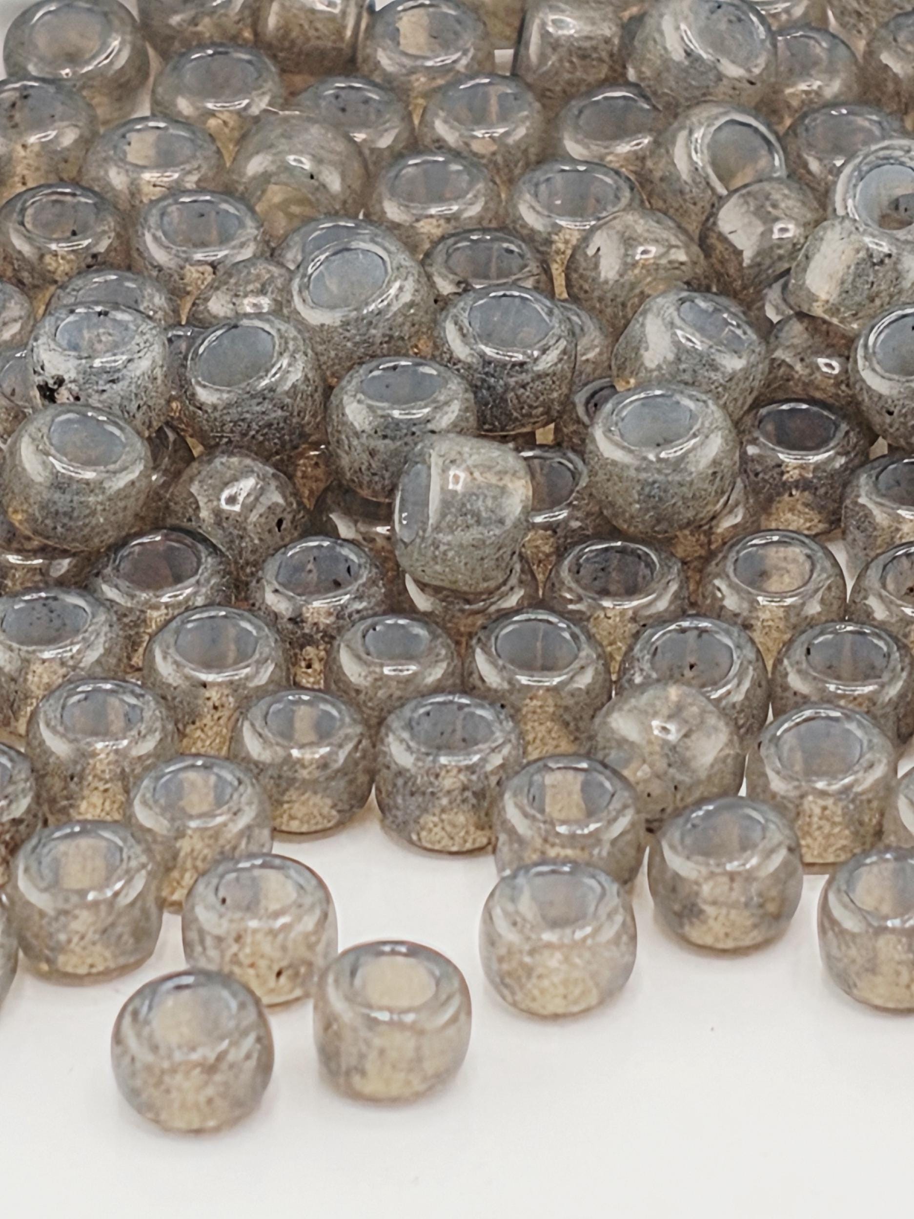 HYBRID ColorTrends: Milky - Shark Skin Size 8/0 Toho Round 2.5" tube | Japanese Seed Beads | Bead Weaving Embroidery Supply | DIY Jewelry