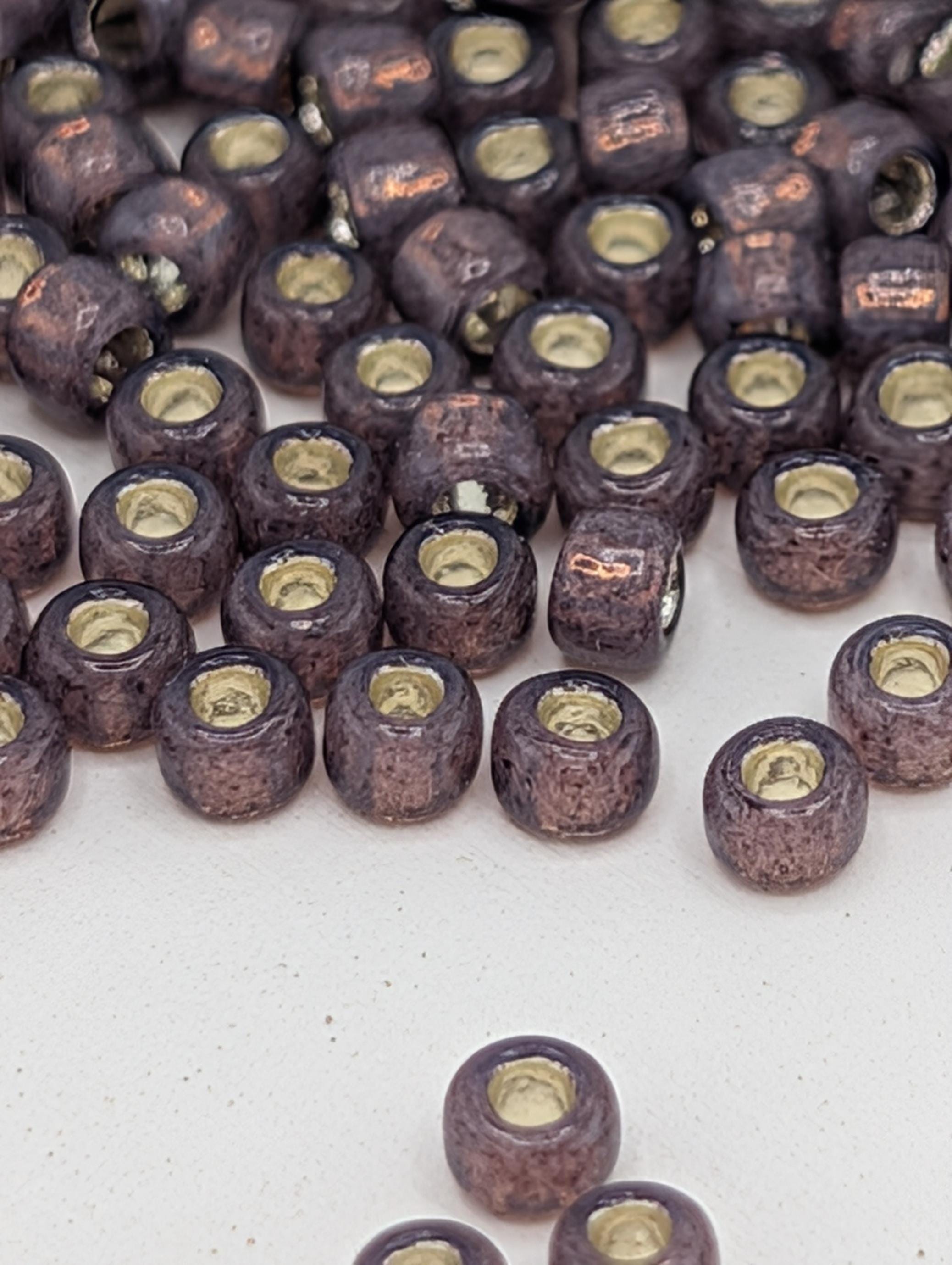 Silver-Lined Milky Nutmeg Size 8/0 Toho Round 2.5" tube