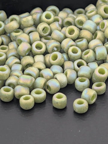 Semi Glazed Rainbow - Honeydew Size 8/0 Toho Round 2.5" tube