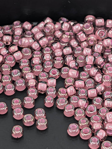 Inside-Color Lt Amethyst/Pink-Lined Size 8/0 Toho Round 2.5" tube