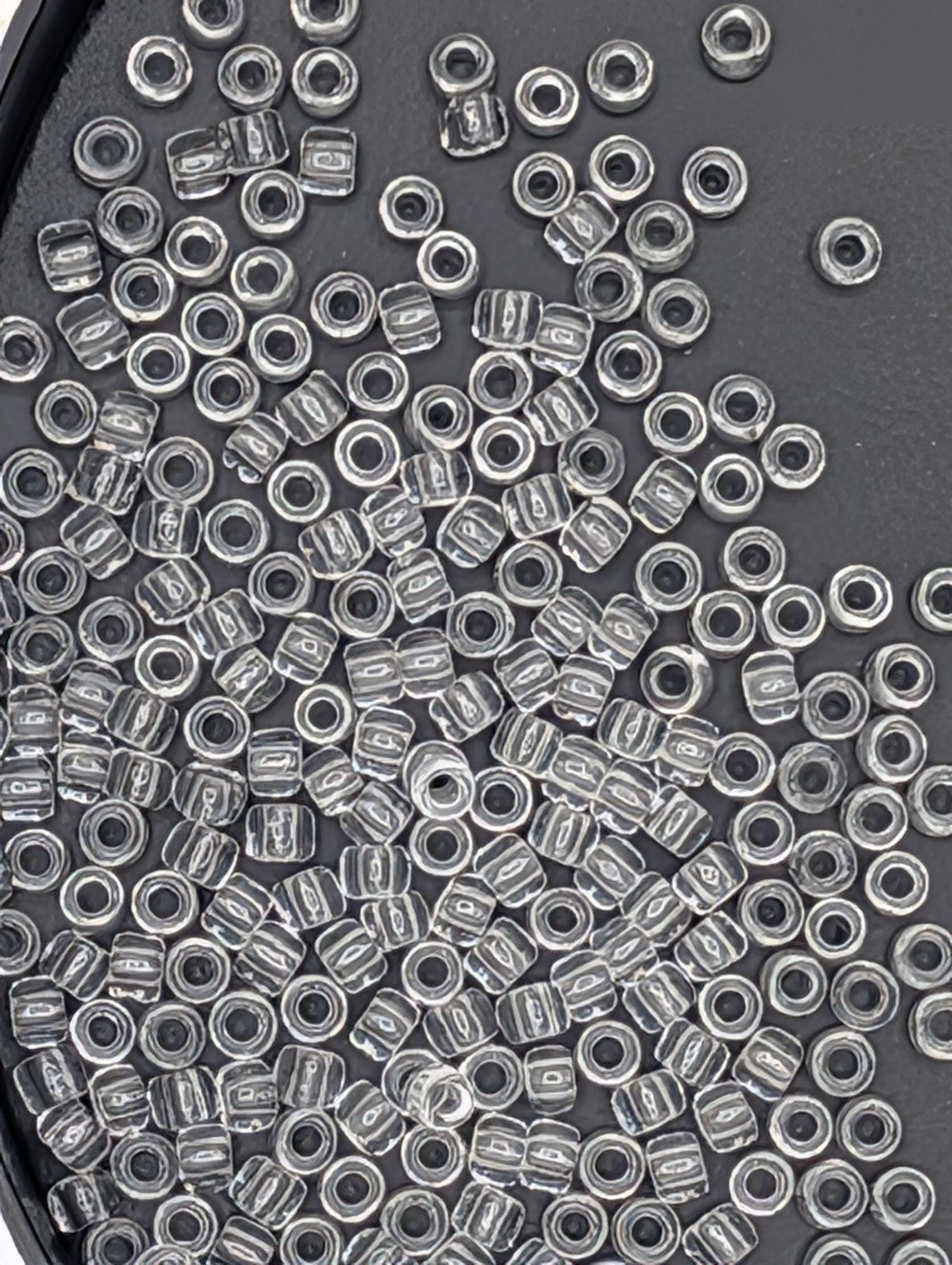 Glow In The Dark - Crystal/Bright Blue Size 8/0 Toho Round 2.5" tube