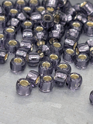 Toho Japanese Seed Beads, Round 6/0 Silver-Lined Tanzanite (2.5" Tube ~8-9g)