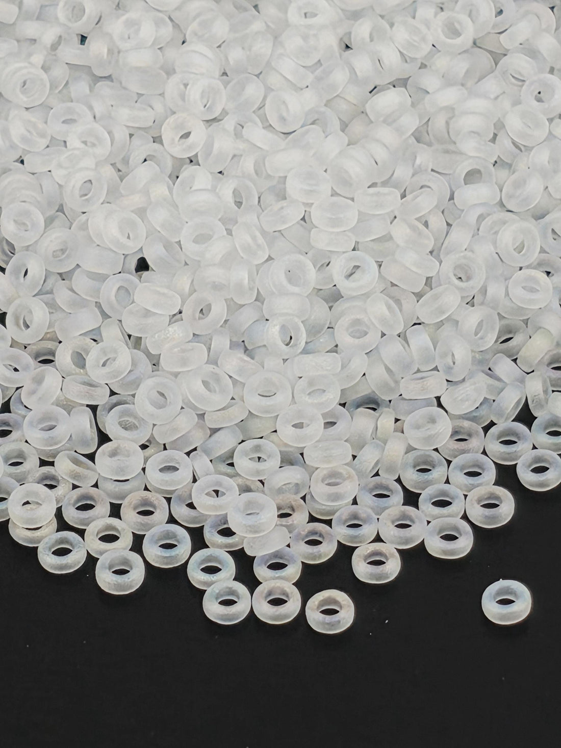 Translucent Matte Rainbow Spacer Beads: Crystal Miyuki Size 2.2mm