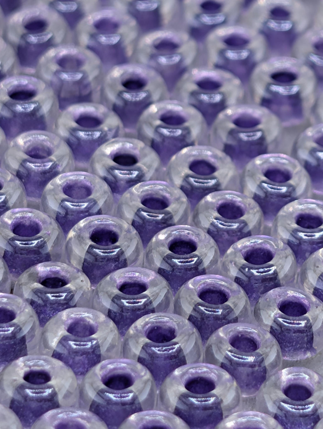 6-1531:Crystal/Purple ICL*-Miyuki Rocaille 6/0 (20g pkg ~240 pcs)