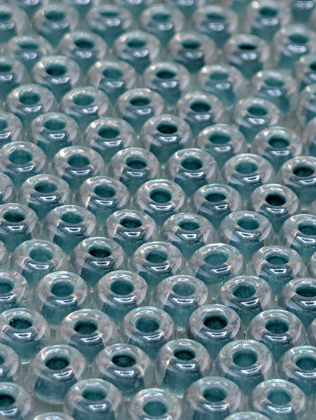 6-1528:Crystal/Aqua ICL*-Miyuki Rocaille 6/0 (20g pkg ~240 pcs)