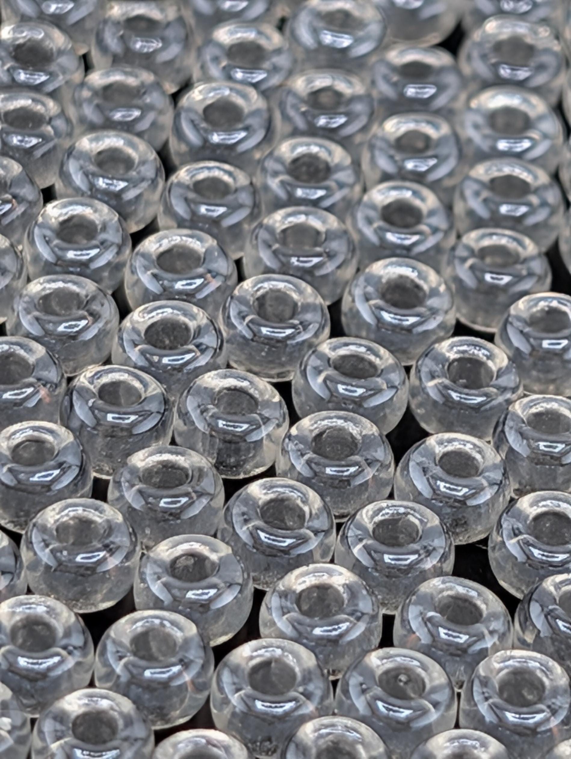 6-1105:Crystal/Silver ICL*-Miyuki Rocaille 6/0 (20g pkg ~240 pcs)