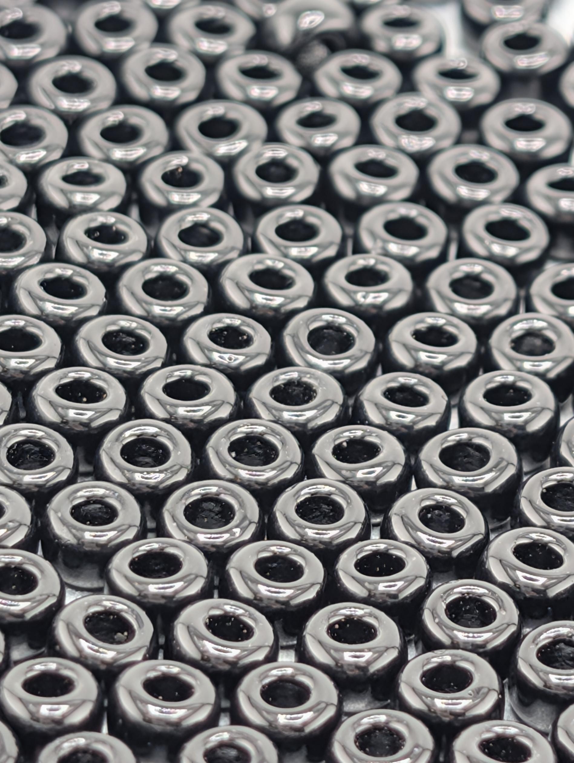 6-0401:Black O-Miyuki Rocaille 6/0 (20g pkg ~240 pcs)