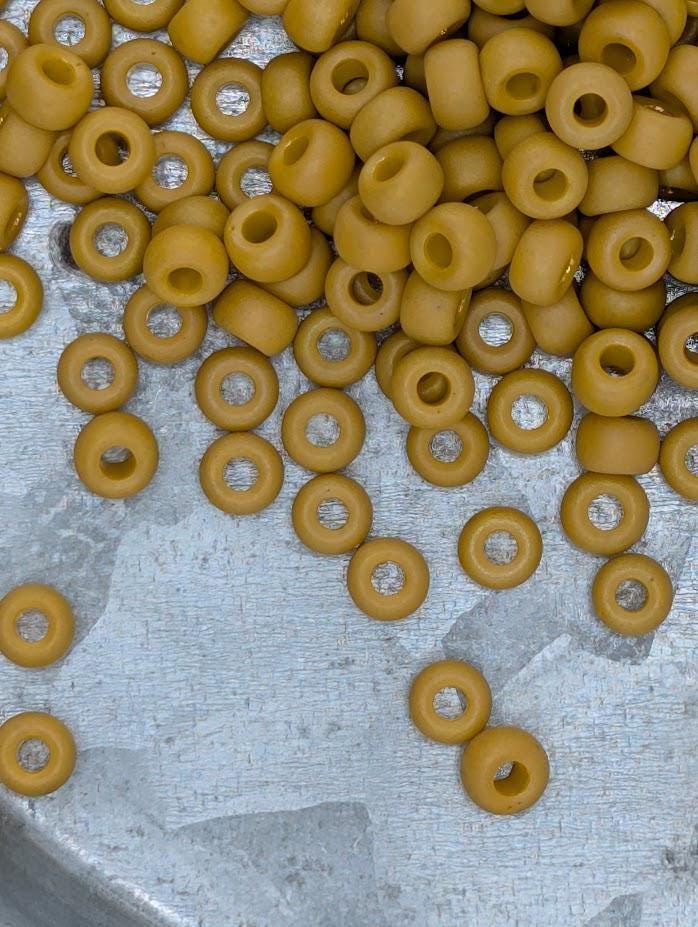 Miyuki Rocaille Beads: Pineapple Crush Opaque Matte Glazed Rainbow, Size 6/0